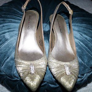 Isela Light Gold Dress Heels